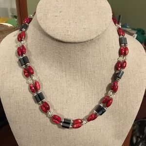 Red Bead Necklace/Bracelet
